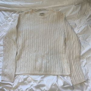 Cream Cable Knit Sweater